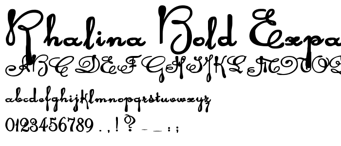 Rhalina Bold Expanded font